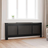 MDF Radiator Cover Black 205 cm 325556