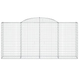 Arched Gabion Basket 300x50x140/160 cm Galvanised Iron 153517