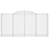 Arched Gabion Baskets 20 pcs 300x50x140/160 cm Galvanised Iron 3146751