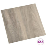 Self-adhesive Flooring Planks 55 pcs PVC 5.11 m Taupe 324649
