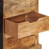 Sideboard 80x30x55 cm Solid Rough Wood Mango 355844