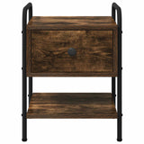 Bedside Cabinet Smoked Oak 35 x 36.5 x 47 cm Engineered Wood 8007663