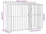 Garden Sheds Anthracite 203.5 x 73 x 200 cm Metal 42011301