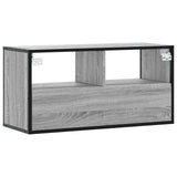 TV Cabinet Grey Sonoma 80x31x39.5 cm Engineered Wood and Metal 848922
