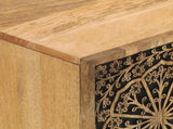 TV Cabinet 105x33x46 cm Solid Wood Mango 358212