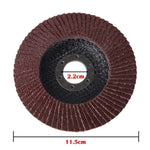 ZNTS 50x FLAP GRINDING SANDING DISCS 115mm 4.5" 40 60 80 120 GRIT ANGLE WHEEL 83904525