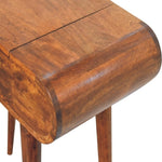 Mini Round Chestnut Fold Vanity IN3286