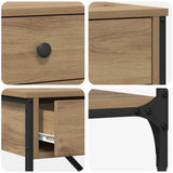 Console Table with Drawer Brown 75 x 34.5 x 75 cm Wood 871313