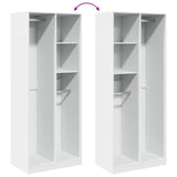 Wardrobe White 80x50x200 cm Engineered Wood 3307756