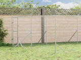 Outdoor Dog Kennel Silver 4x12x2 m Galvanised Steel 3190457