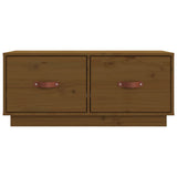TV Cabinet Honey Brown 80x34x35 cm Solid Wood Pine 818243