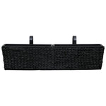 ZNTS Garden Planters 2 pcs Water Hyacinth Black 45582