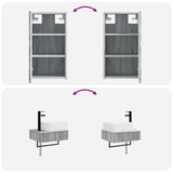Bathroom Furniture Set 3 pcs Grey Sonoma 33 x 34.5 x 160 cm 3406059