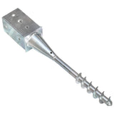 Ground Spikes 6 pcs Silver 8x8x57 cm Galvanised Steel 145438