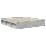 Bed Frame without Mattress Concrete Grey 200x200 cm 3203890