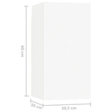 5 Piece TV Cabinet Set White Engineered Wood 3078653