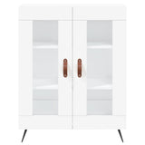 Highboard White 69.5x34x180 cm Engineered Wood 3189285