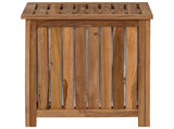 Laundry Basket Natural Solid Teak Wood 42024285
