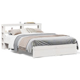 Bed Frame with Headboard without Mattress White 140x200 cm 3305996