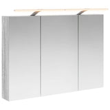 Bathroom Mirror Cabinet Grey Sonoma 100 x 14.5 x 70 cm 889132