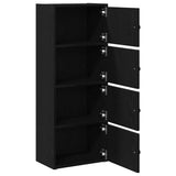 Bookcase Black Oak 40x24x102 cm Engineered Wood 860374