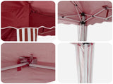 Pop-up Party Tent 575 x 289 x 245 cm Burgundy 42019796
