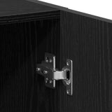 Washing Machine Cabinet Black Oak 64x25.5x190 cm 862065