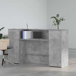 Reception Desk Concrete Grey 180x50x103.5 cm Engineered Wood 3324208