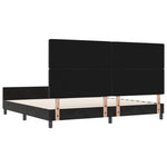 ZNTS Bed Frame Black 200x200 cm Velvet 3344899
