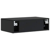 Wall-Mounted Side Table Black 87.5 x 34.5 x 17 cm 898836