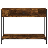Console Table Smoked Oak 100x34.5x75 cm Engineered Wood 834162