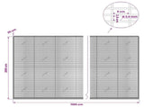 Gabion with 3.5 mm Wire and 5x2.5 cm Mesh 1100x20x200 cm 3461728