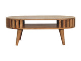 Solid Wood Ariella Coffee Table, 1 Shelf, Beige B2743P403108