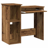 Desk with Shelves Old Wood 84x40x78 cm Engineered Wood 860452