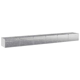 Raised Garden Bed Silver 600 x 80 x 55 cm galvanized 8006456