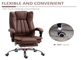 Home Office Chair Microfibre Desk Chair with Reclining Function Armrests Swivel Wheels Footrest T3398P328239