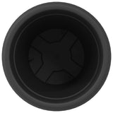 Round Flower Pot 24 pcs Black 22 x 18 cm Plastic 42020294