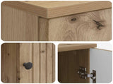 Desk with Shelf Artisan Oak 142.5 x 50 x 75 cm Engineered Wood 3414584