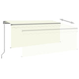 Manual Retractable Awning with Blind 3x2.5m Cream 3069377