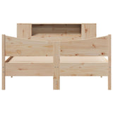 Bed Frame without Mattress 150x200 cm King Size Solid Wood Pine 3323296