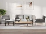 Sofa Sets 3 pcs Light Grey 115 x 56 x 80 cm Plywood 3406217