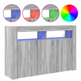 Sideboard Grey Sonoma 116 x 30 x 75 cm Engineered Wood 3333881