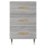 Bedside Cabinet Grey Sonoma 40x40x66 cm Engineered Wood 827642