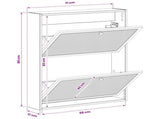 Wall-Mounted Shoe Cabinet EDE 71 x 17 x 86 cm Engineered Wood 895983