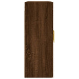 Wall Mounted Cabinet Brown Oak 69.5x34x90 cm 828475
