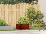 Planter Rusty 40x40x30 cm Weathering Steel 860800
