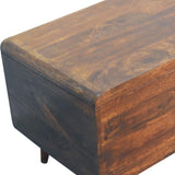 Curved Chestnut Blanket Box IN3593