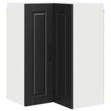 Wall Corner Cabinet PORTO Black 57 x 57 x 80 cm Engineered Wood 885426