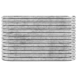Garden Raised Bed Galvanised Steel 114x40x68 cm Silver 318892