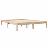 Bookcase Bed without Mattress 140x200 cm Solid Wood Pine 3324317